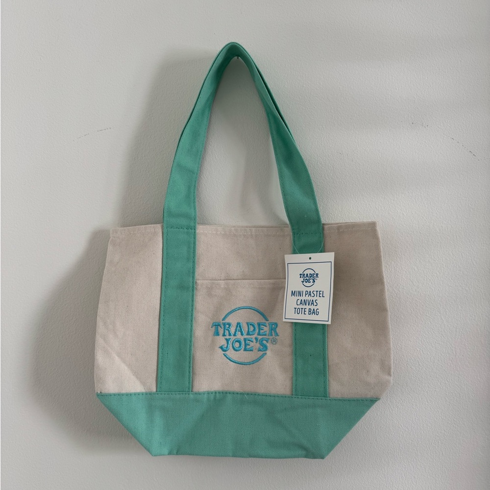 Trader Joe’s Mini Pastel Canvas Tote Bag